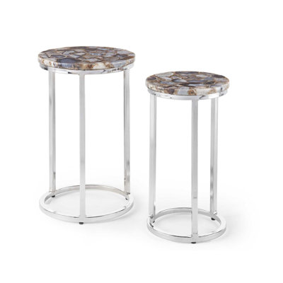 Onyx Agate Top Nesting Table