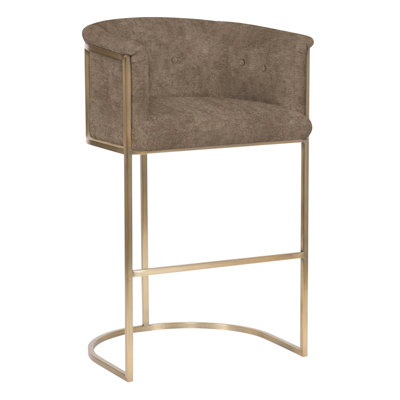 Skye Upholstered Stool with Metal Frame