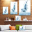 «White Paint Spalshés in Water», reproduction d'art contemporain sur toile tendue-29490915