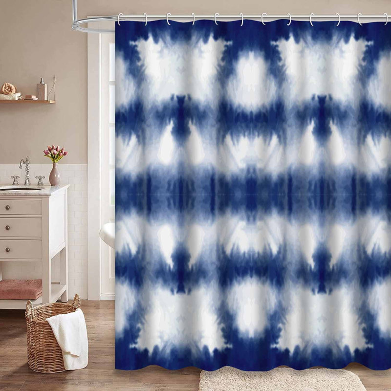 Rideau de douche Tiktye Dye, L 72 po x l 78 po