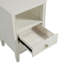 Table de chevet 2 tiroirs avec rangement - blanc antique-480291351