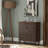 Doelling Retro 2 Door Storage Cabinet With Plaid Pattern Front-600668107