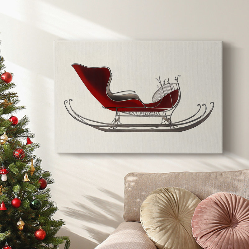 Art des Fêtes de Noël - Toile tendue avec châssis - Série 3-XXIII, H 18 po x l 27 po