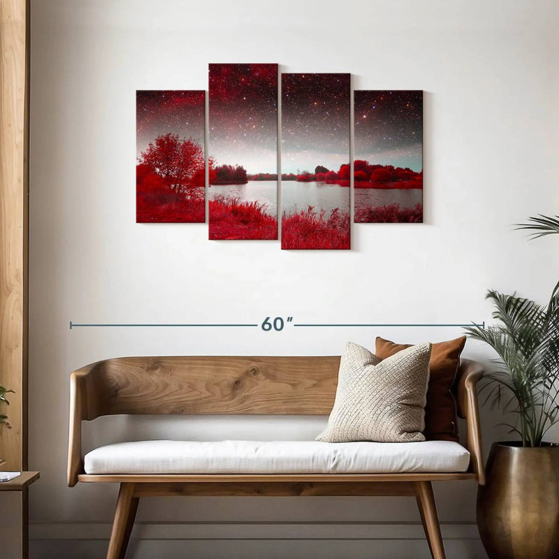 Alvord Red Mystical Spring, 27" H x 43" W