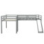 Lit mezzanine simple en L gris-655428573