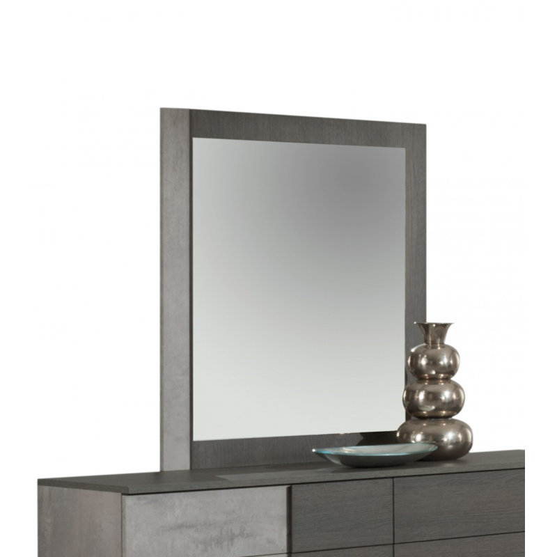 Jared Italian Dresser Mirror, Gray