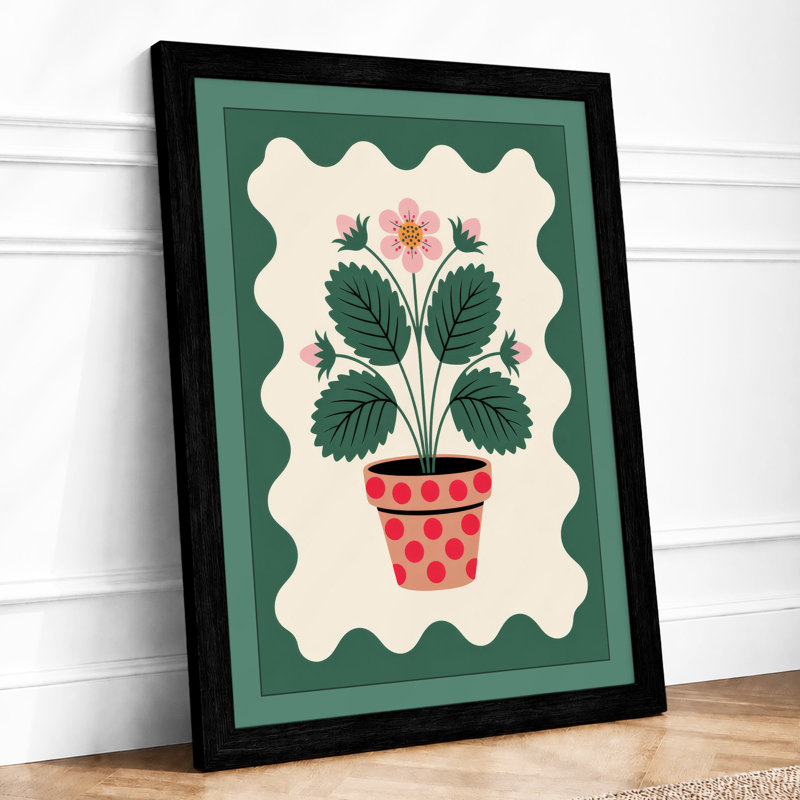Potted Florals Botanical - Print, Black, A3 - 42.0 x 29.7 cm