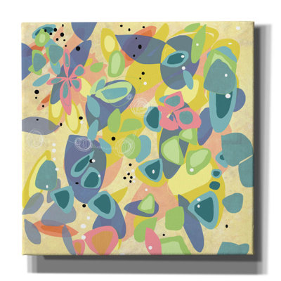 'Falling On Water 1' by Jan Weiss Canvas Wall Art