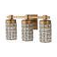 Lusteria 20 po Applique murale 3 lumières pour salle de bain Modern