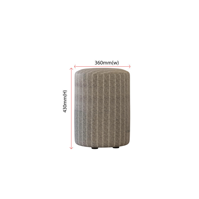 Tallen Pinstripe Wool, Marl Grey