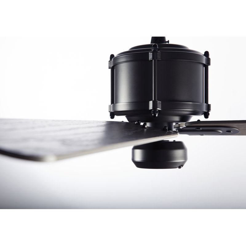 Industry Downrod Ceiling Fan, Remote Control, Graywash, Dark Bronze