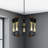 Luecille 10 - Light Dimmable Sputnik Linear Chandelier