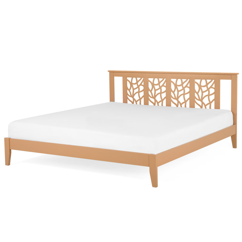 Solid Wood Bed, Super King (6'), Light Brown
