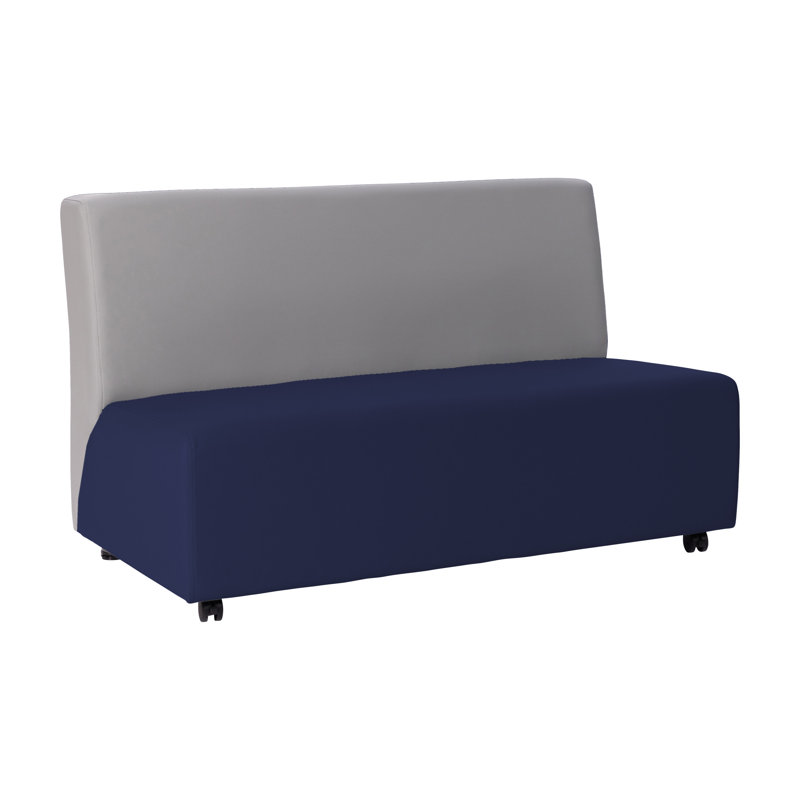 Canapé mobile sans accoudoirs Pro Series, Bleu / gris