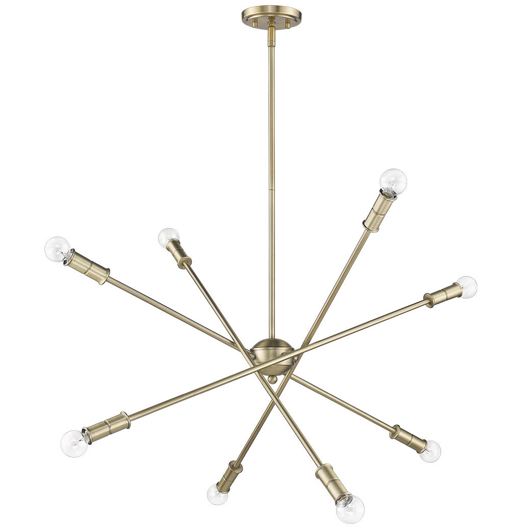 Corrigan Studio® Carballo 8 - Light Sputnik Modern Linear Chandelier ...