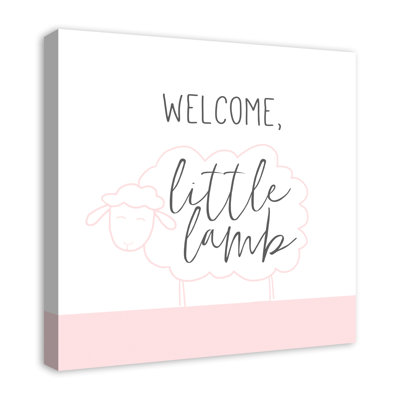« welcome little agneau », art sur toile Leeza