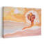 «Golden Hour Dreamer», art contemporain mural, paysage abstrait-130643056