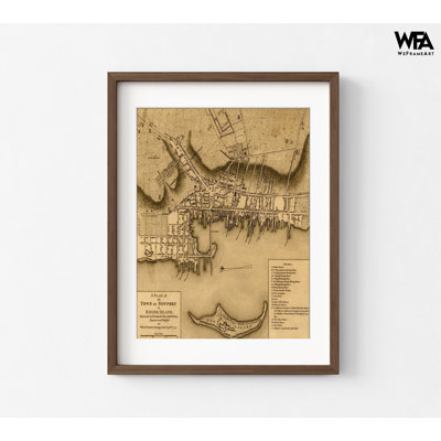 Newport Rhode Island 1777, Rhode Island Map, Newport Providence Print, Old City Map, Newport RI Art, Vintage Living Room Decor Idea