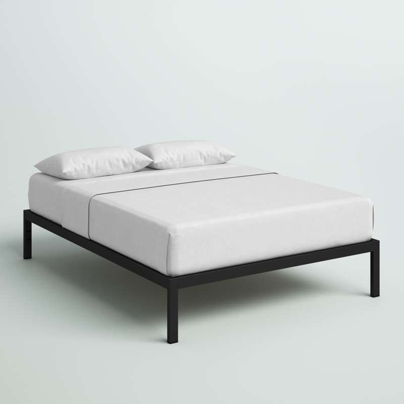 Camea 14" Steel Bed Frame, King, Black