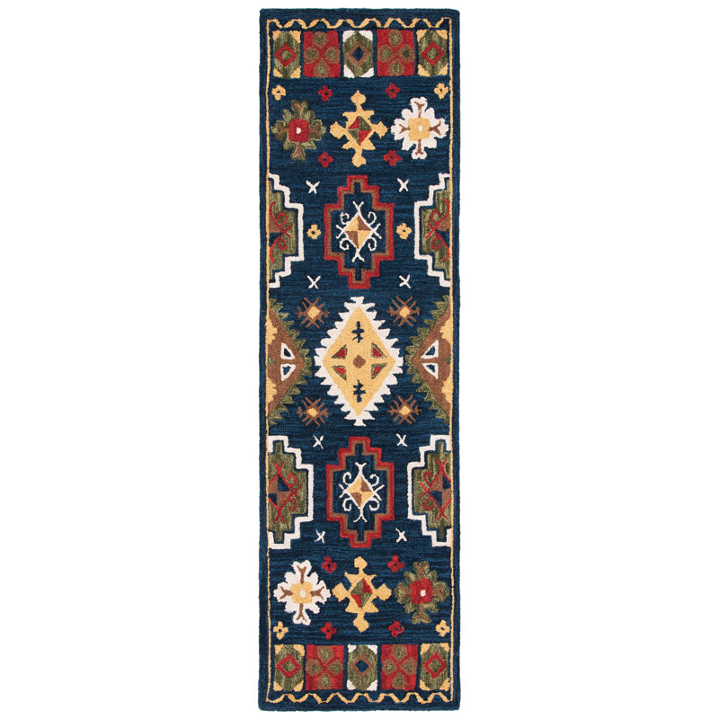 Gradin Hand Tufted Wool Oriental Rug, Runner 2'3" x 8'