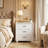 3-Drawer Nightstand With Noble Design-2087990314
