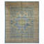 Hand Knotted Wool Area Rug in Blue And Yellow