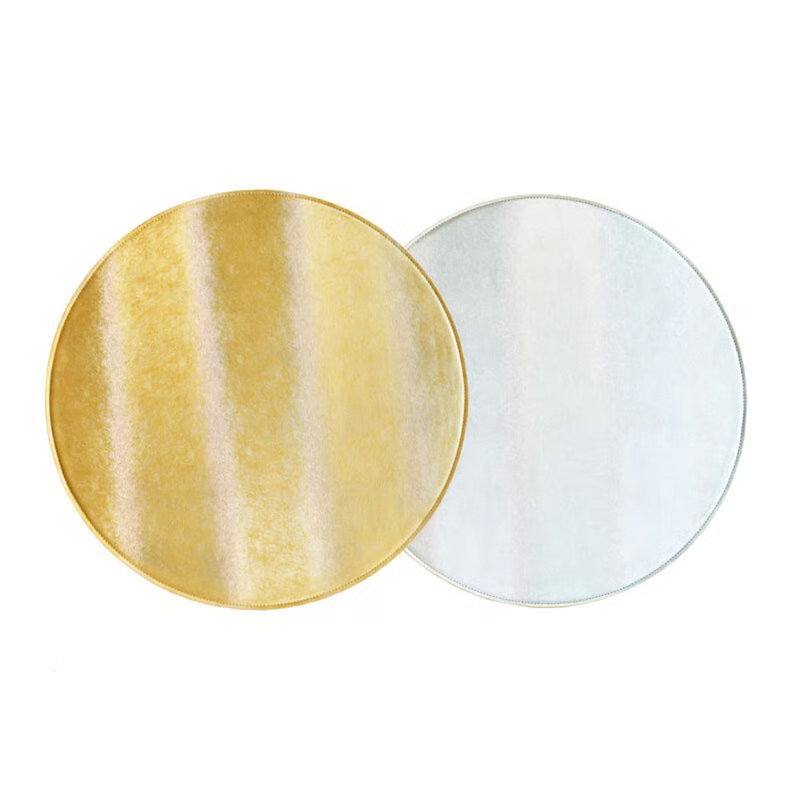 Textured Metallic Reversible Placemats, Silver/Gold