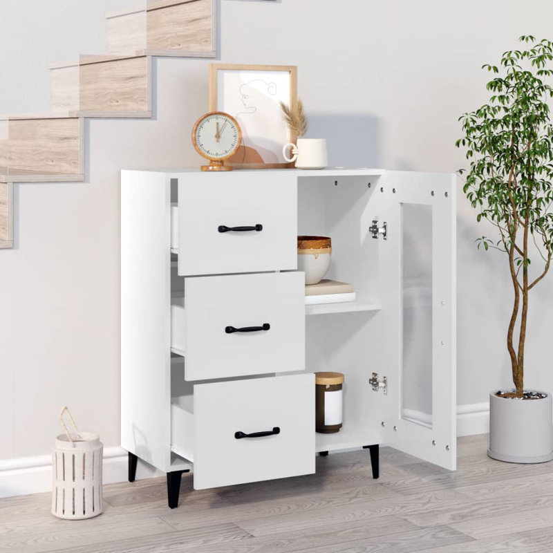 Aaroh 69.5Cm Wide 3 Drawer, White