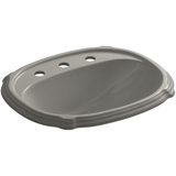Portrait® 8 Degree Oval Drop-In Bathroom Sink with Overflow