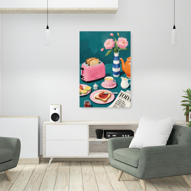 Art contemporain fleur contemporaine, H 36 po x l 24 po