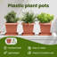  Square Flower Pot 6 Pcs Plastic-354333275-354333276