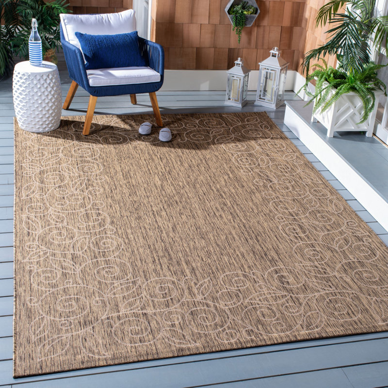 Herefordshire Performance Floral Indoor/Outdoor Area Rug, Rectangle 5'3" x 7'7"