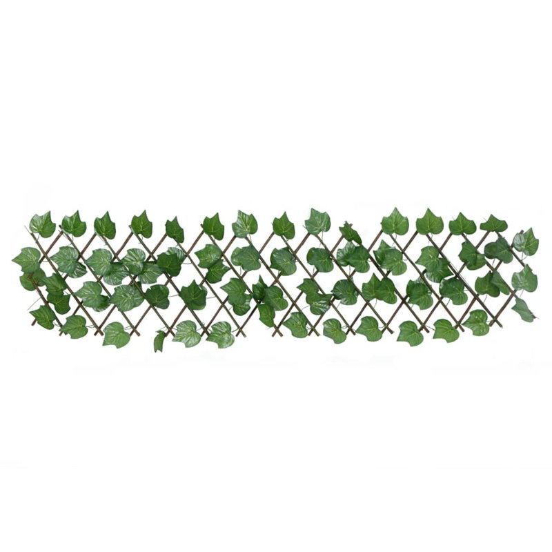 vidaXL Artificial Grape Leaf Trellis Expandable Green, 40 cm W x 30cm D