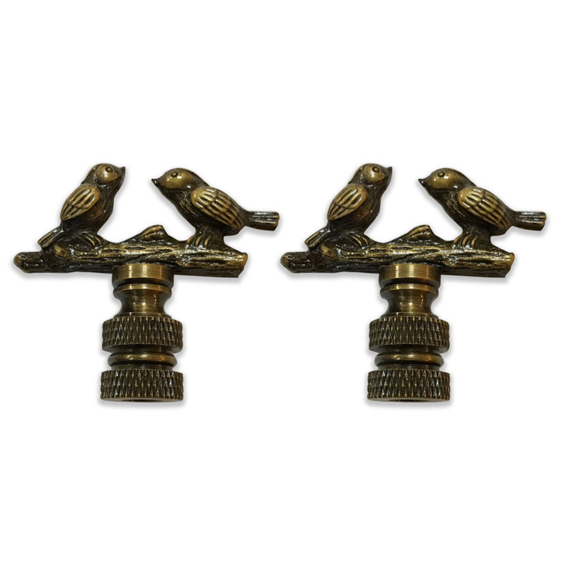 Birds on Tree Branch Lamp Finial