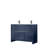 Lafarre 48 in W x 20 in D Double Bath Vanity and Gun Metal Faucet Set-104787393-113054919
