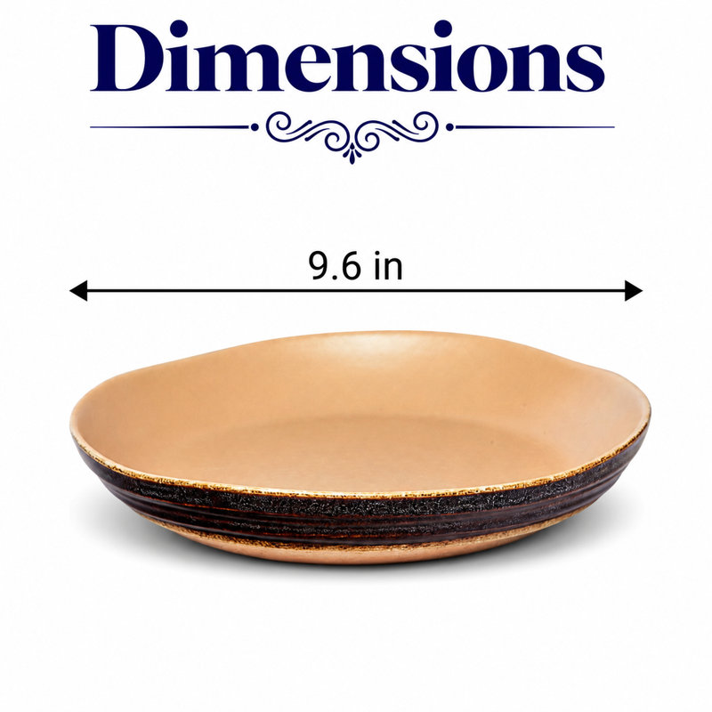 Bol en porcelaine de qualité supérieure SAHara | Bol non empilable 9,6 po | Va au micro-ondes et au lave-vaisselle, Sable