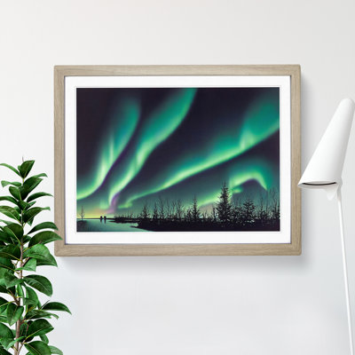 Exhilarating The Northern Lights - Single Picture Frame Print