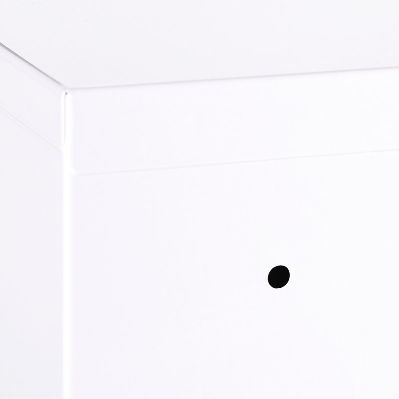 3 Tier Locking Bathroom & Kitchen Cabinet 16"x21", White, For Convenience 16" X 21" Wall Cabinet, Lockable, Steel, Your Personal Belongings