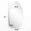 Miroir d'appoint mural 31 po H 31 po