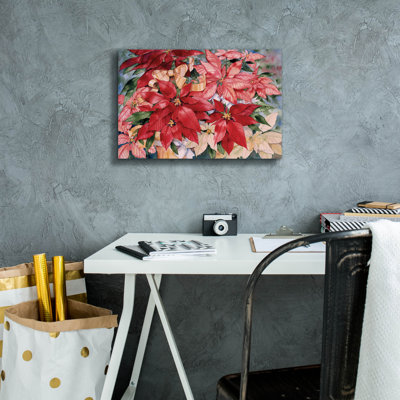 Poinsettia' by Kathleen Parr Canvas Wall Art