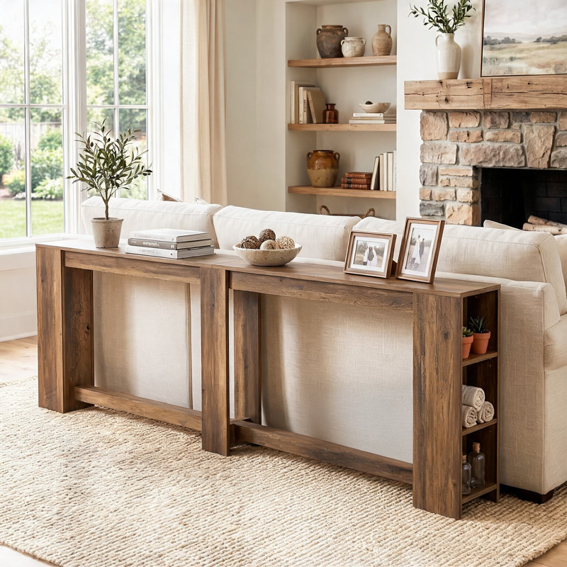 94.5-Inch Behind Couch Sofa Table