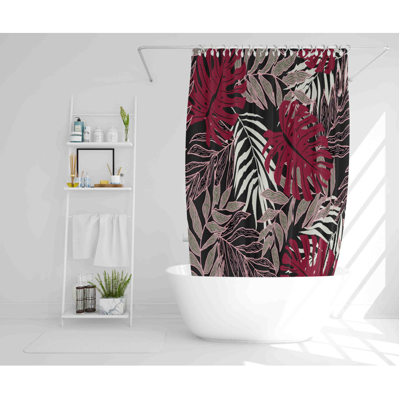 Kamdyn Polyester Shower Curtain Set, 168cm H x 168cm W
