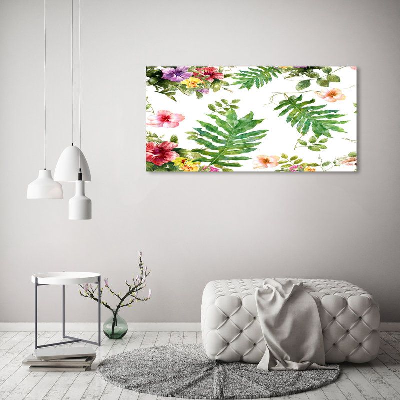 Floral Pattern - Wrapped Canvas Print