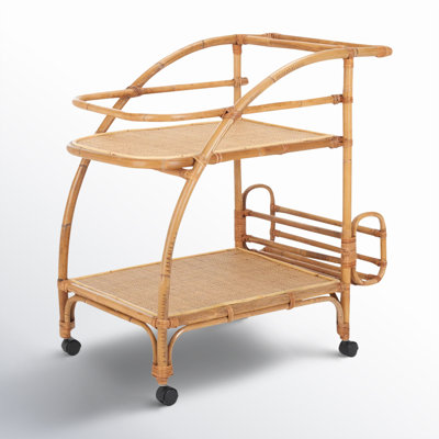 Buxton Rattan Bar Cart