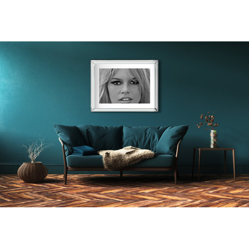 Brigitte Bardot Close Up - Print on Wood