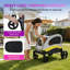 Poussette pour chien de 160 lb pour les grandes races - Chariot pliant robuste pour animaux de compagnie, roues à 360 °, filet respirant-128745050