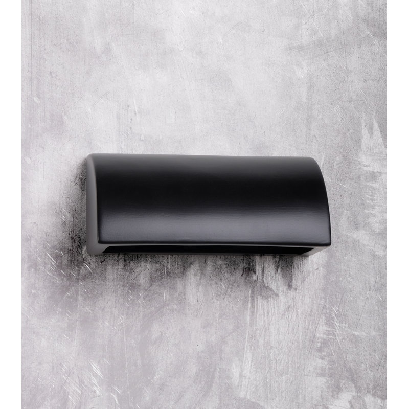 Ampoule DEL en céramique de 5 po de hauteur Charny, ampoule DEL incluse, Noir mat