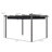10 Ft.W Metal Pergola with Canopy,wood-94286578-94286577