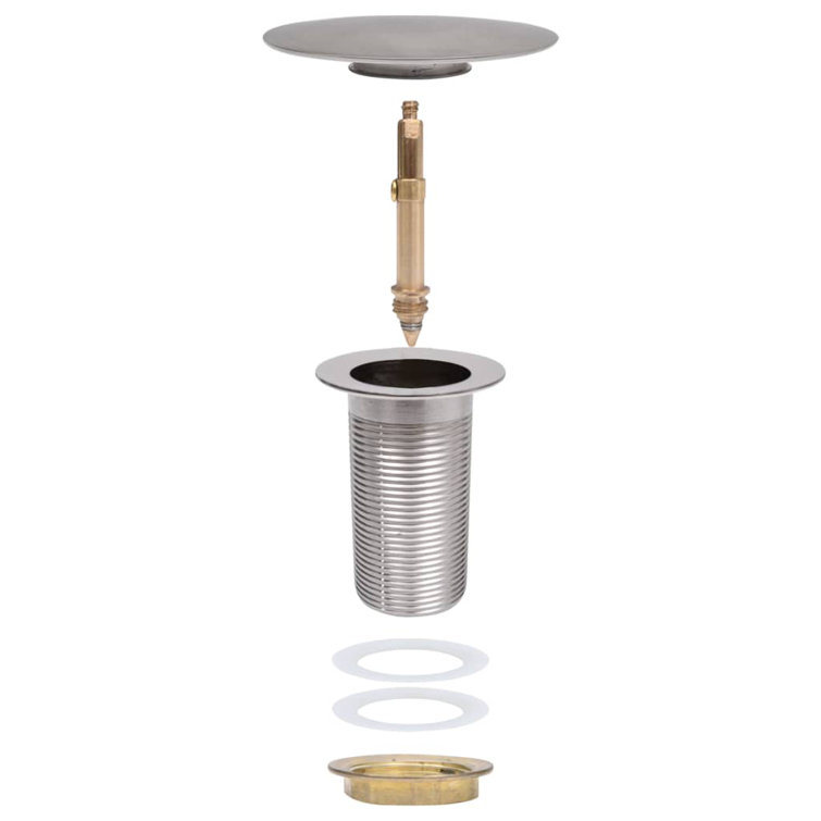 Vidaxl Push Drain Without Overflow Function 2.5X2.5X3.6"