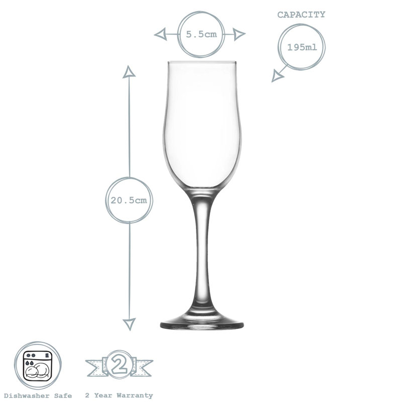 195ml Flute, 6